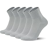 SERISIMPLE Men’s Bamboo Viscose Ankle Quarter Thin Socks Breathable Soft Summer Mesh Design, Anti-Odor Casual Dress 5 Pairs