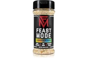 Hawaiian BBQ - Feast Mode Flavors - Low Sodium, No MSG, Gluten Free, All Natural, Meal Prep Seasoning, Healthy, Honey Powder, Fruit Blend, Coconut
