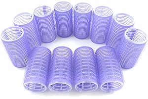 Self Grip Holding Rollers Hairdressing Curlers Hair Design Sticky Cling Style For DIY Or Salon By Kamay's (30mm/1.2" Medium Size 12PCS)