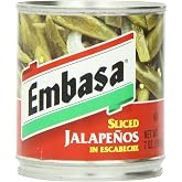 EMBASA Sliced Jalapenos, 7 Ounce (Pack of 12)