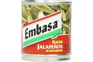 EMBASA Sliced Jalapenos, 7 Ounce (Pack of 12)