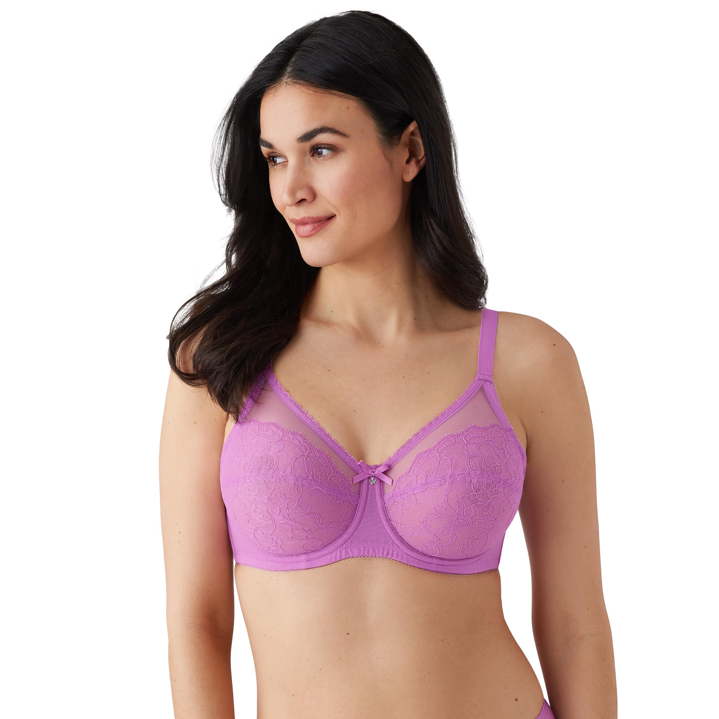 Wacoal Women’s Plus Size Retro Chic Full Figure Underwire Bra, First Bloom, 44G