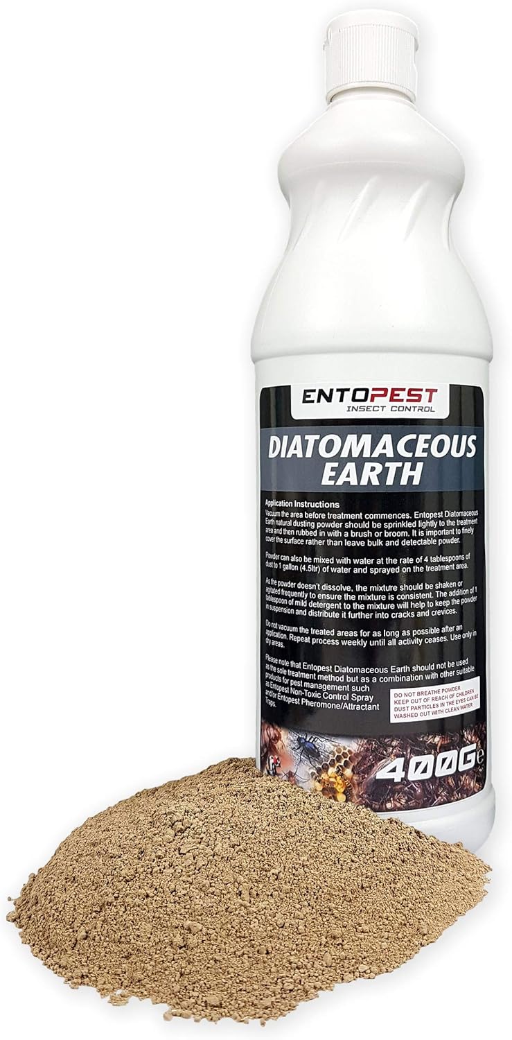 Entopest Pest Grade 400g Diatomaceous Earth Powder Organic Insect Treatment Amazon Co Uk Garden Outdoors