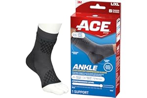 ACE Brand Flex Comfort Compression Ankle Sleeve 208705, L/XL