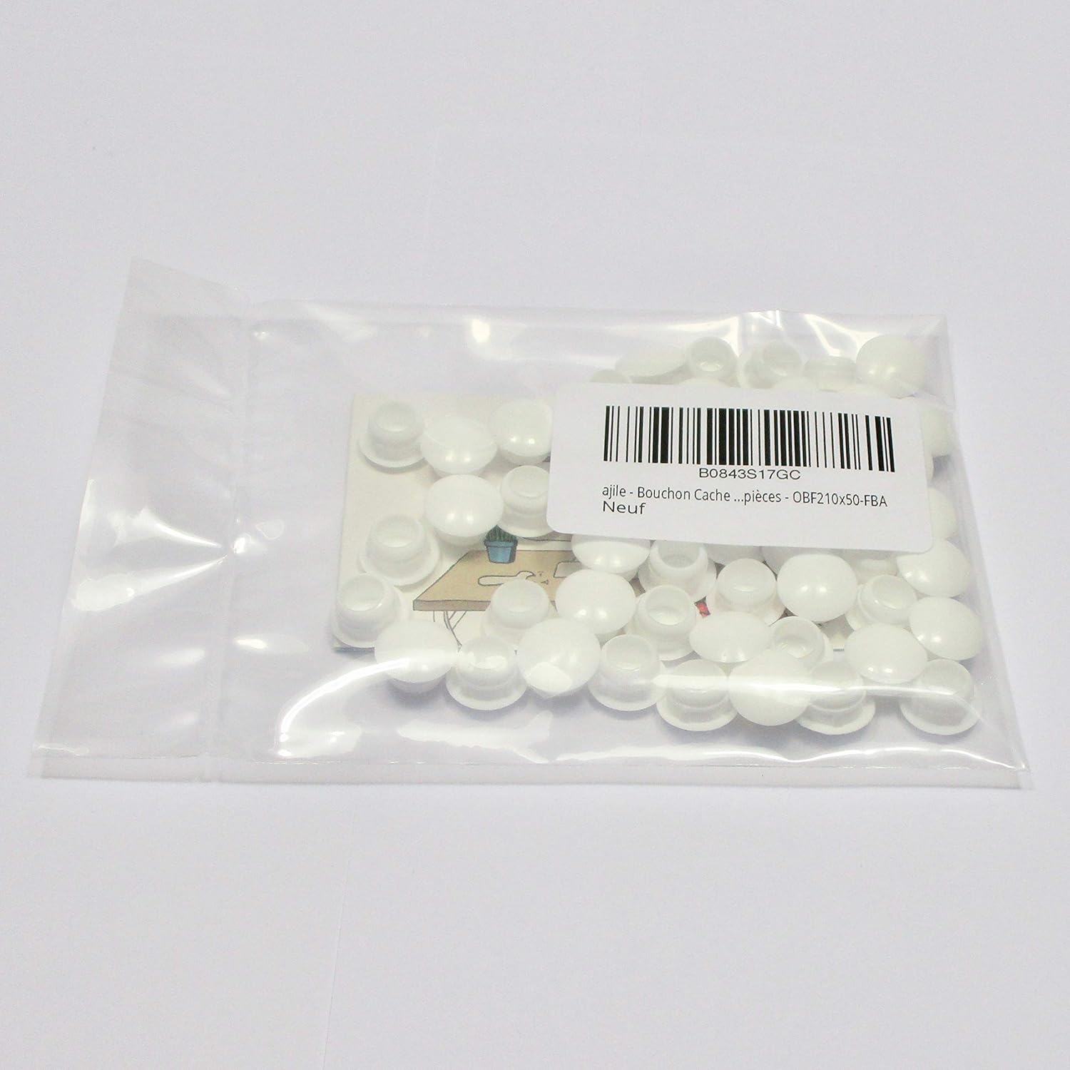 Bouchon Cache Obturateur Pour Trou Alesage De Diametre 12 Mm Sachet De 50 Pieces Plastique Noir Ajile Obf112x50 Fba Patins Pour Meubles