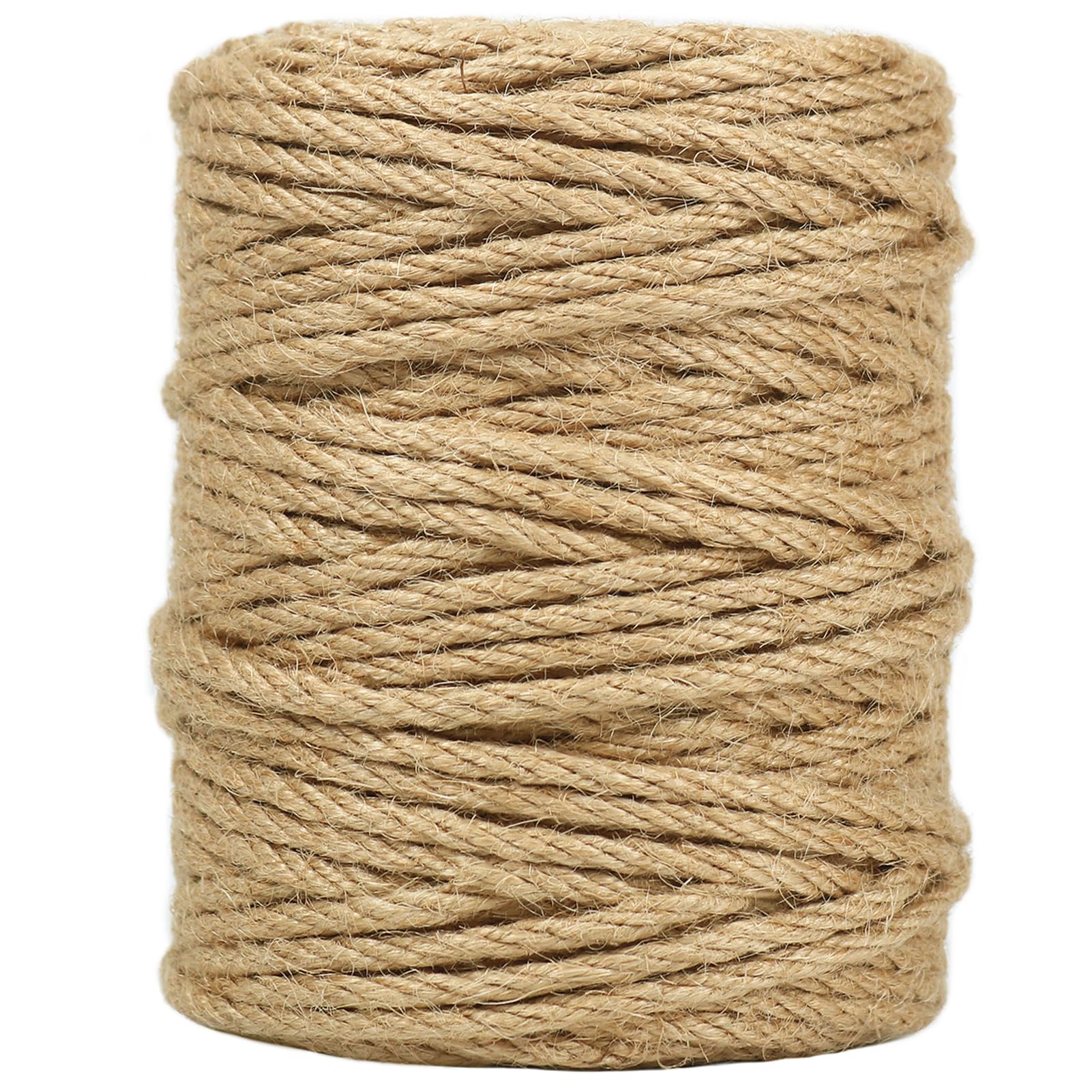 Photo 1 of Tenn Well Jute Twine, 164 Feet 4mm Natural Garden Twine Rope for Crafts, Gardening, Plant Support, Gift Wrapping, Recycling, Christmas Ornaments, Holiday Decor