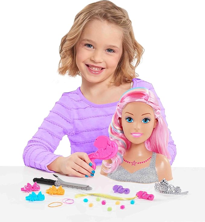 barbie dreamtopia rainbow styling head