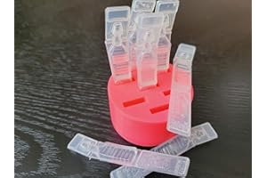 Round Eye Drop Vial Holder - Holds Seven (7) Vials - Perfect to Help Keep Track of Your Daily Usage, While Keeping Eye Drop vials Upright & conveniently Available - Made in USA - Znet3D (Pink)