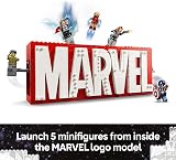 LEGO Marvel MARVEL Logo & Minifigures Avengers 76313 Buildable Toy view 3