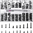 Nivofu 500 Pcs Mini Screws Assortment Kit,Micro Screws Set,18 Kinds Small Multi-Purpose Phillips Head Micro Screws,Tiny Elect