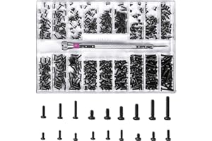 Nivofu 500 Pcs Mini Screws Assortment Kit,Micro Screws Set,18 Kinds Small Multi-Purpose Phillips Head Micro Screws,Tiny Elect