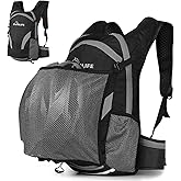 Bicycle Cycling Backpack - Water Resistant Biking and Bike Commuter Lightweight Backpack with Helmet Mesh Holder, Men and Women