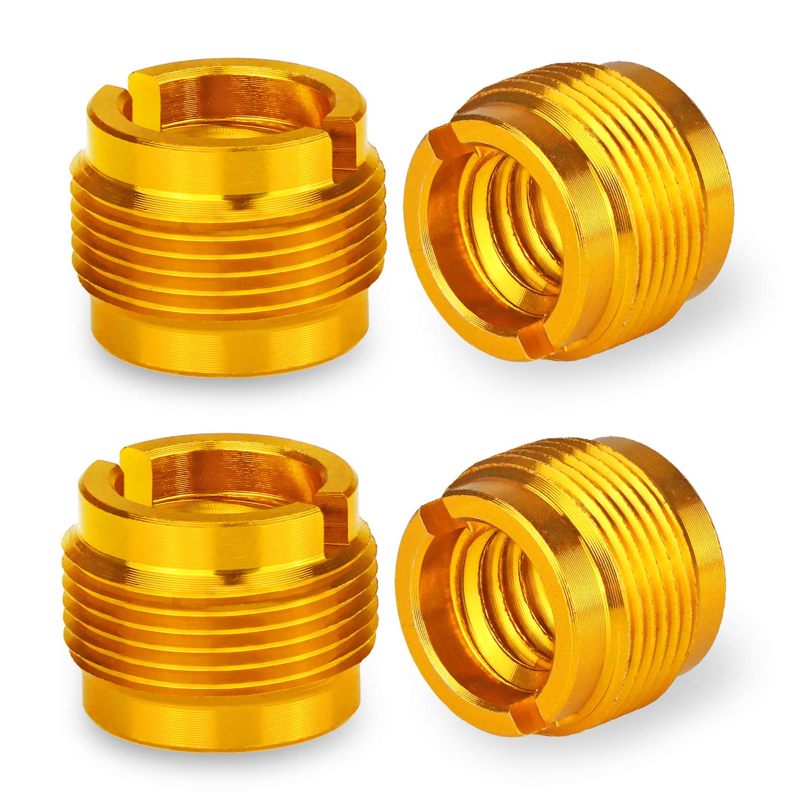 4 PCS Boom Arm Adapter - Mic Stand Screw Adapter 5/8" Male to 3/8" Female Screw Thread Adapter for Microphone Stand, Shock Mount by YOUSHARES