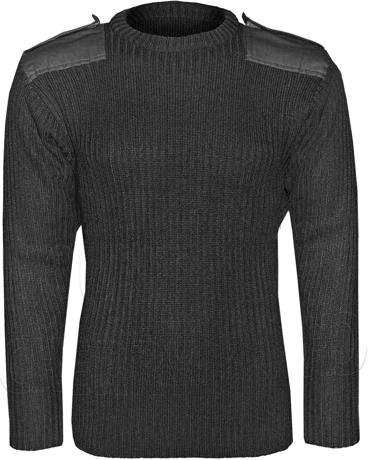 Sians Fashions Mens Military Army Pullover Jumper Security Crew Neck