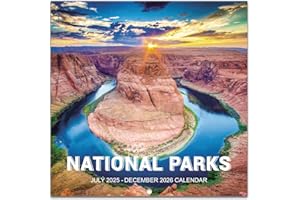 LEMOME HOME Calendar 2025-2026 - JUL 2025 - DEC 2026, Wall Calendar, 18 Monthly Calendar 2025-2026, 12" x 24" (Open), Wall Calendar 2025-2026 with Unruled Blocks(1.5" x 1.4") + Thick Glossy Paper