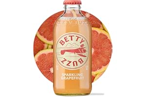 Betty Buzz Sparkling Grapefruit Premium Sparkling Soda by Blake Lively (12 pack) | Natural Flavors & Sweeteners, Only Clean Ingredients