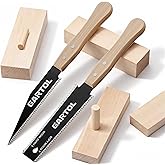 GARTOL Hand Saw for Wood Cutting, 2-Piece Japanese Pull Saw with 6-Inch Flush Cut & Double-Edged SK5 Flexible Blade & Wooden