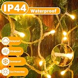 Ollny 200 LED Outdoor Christmas Tree Lights 20m Warm White Remote 8 Modes view 4