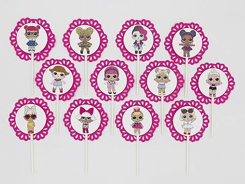 LOL Dolls Cupcake Topper -Party Picks 