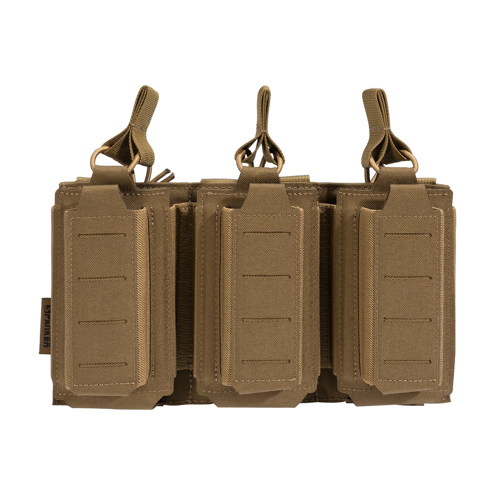 EXCELLENT ELITE SPANKER Tactical Molle Mag Pouch Pistol Mag Pouch for M4 M14 M16 AK AR Elastic Mag Pouch(Triple,COB)