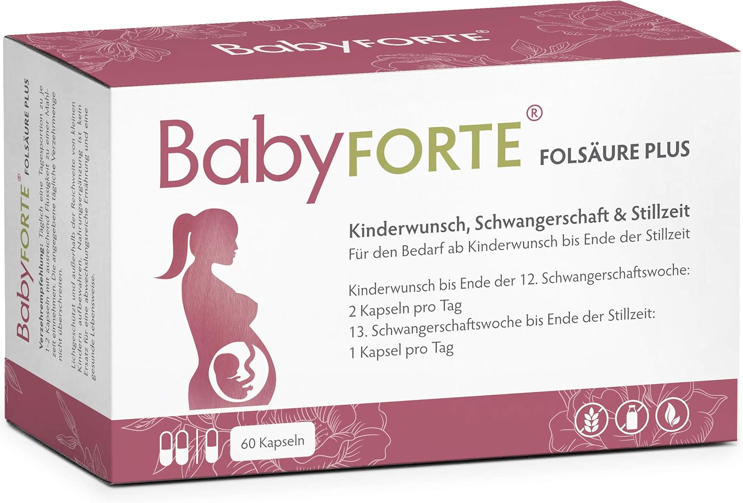 BabyFORTE® Folsäure Plus - Vegan - Vitamine Kinderwunsch ...