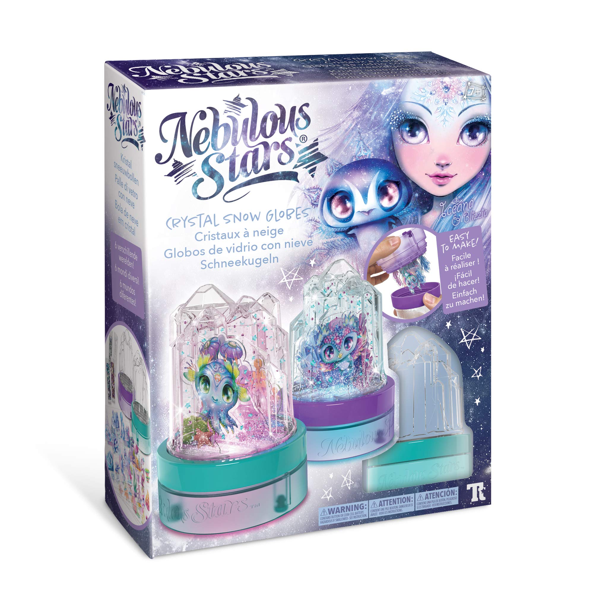 Toynamics Europe NEB11304 Nebulous Stars 11304 Crystal Snow Globes Craft Set, Blue|Grey
