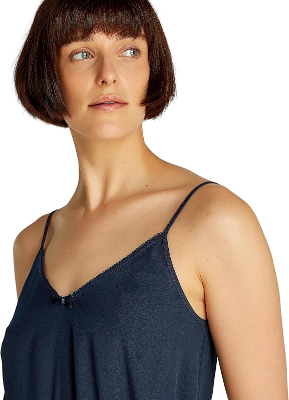 Damen Kleid Essential Strap Mini, Blau (Dark Night Navy), S