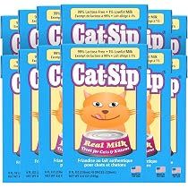 Amazon.com: PetAg Cat-Sip Real Milk Treat - 8 oz, 12 Pack - Ready ...