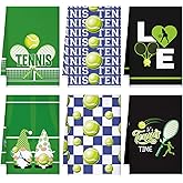 Bencailor 6 Pcs Tennis Hand Towels Gnome Hand Towels for Tennis Party Supplies Bathroom Home Farmhouse Hotel Spa Gym Yoga Gifts for Sports Lovers