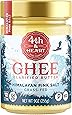Himalayan Pink Salt Grass-Fed Ghee Butter by 4th & Heart, 9 Ounce, Keto, Pasture Raised, Non-GMO, Lactose Free, Certified Paleo