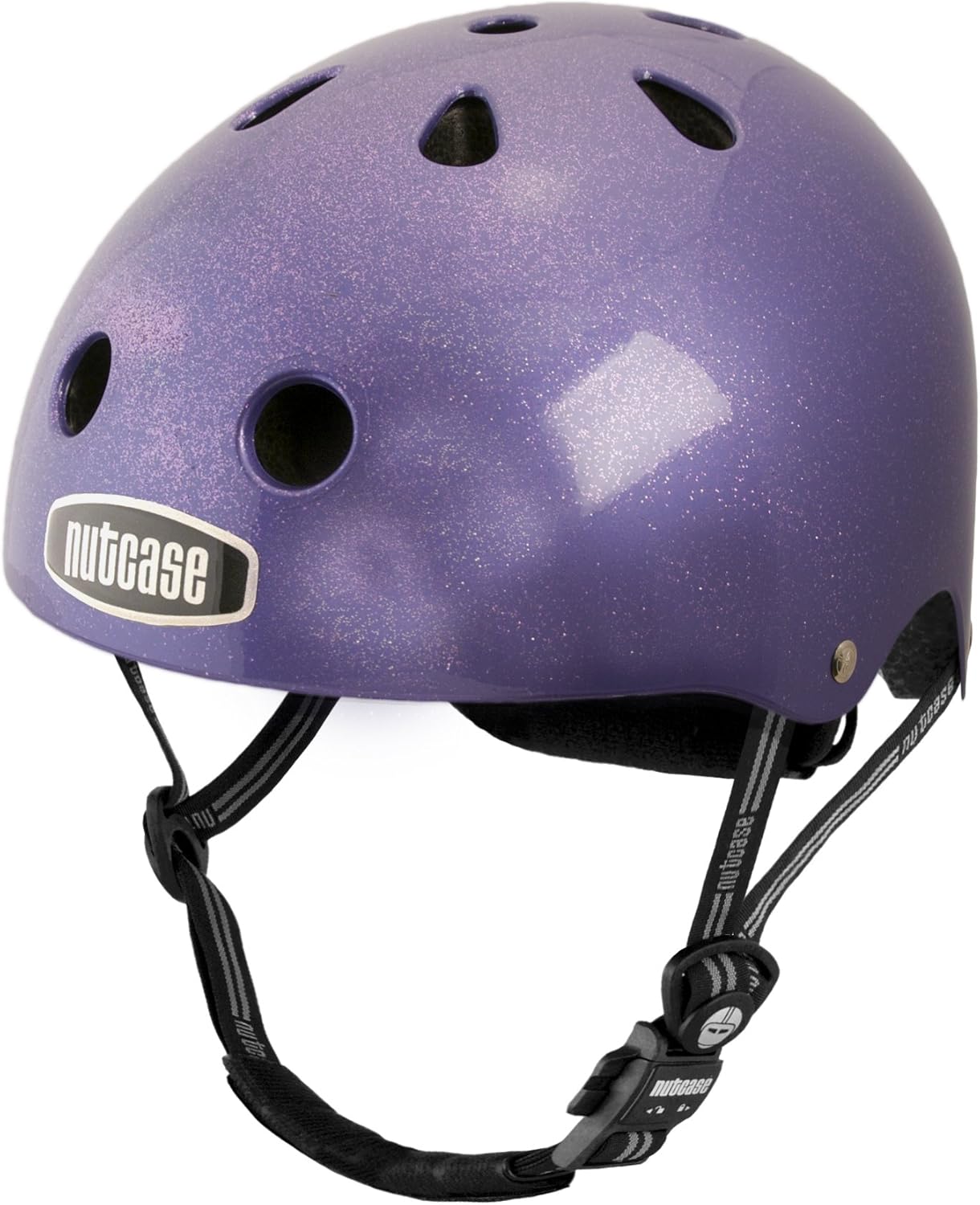 Nutcase Purple Sparkle Bike Helmet, Silver Sports & Outdoors