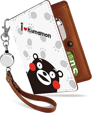Amazon パスケース 定期入れ リール付き かわいい くまモン 白 ご当地キャラ 二つ折り 中がみえない おしゃれ メンズ ゆるキャラ 白 くまモン 白 Ps 定期入れ