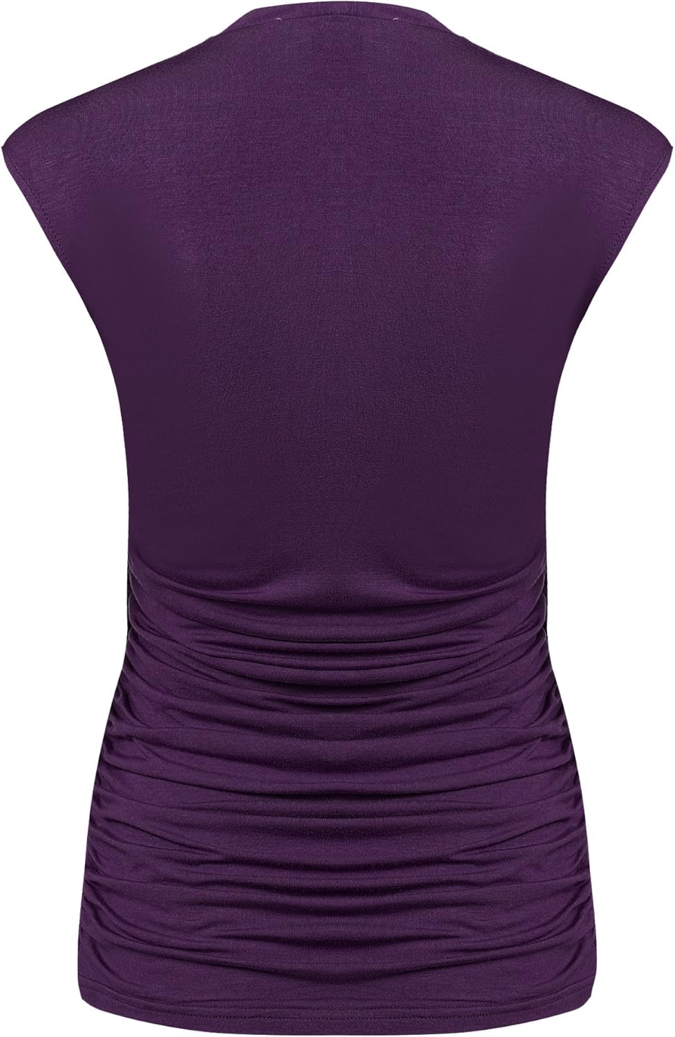 Zeagoo Women's Cross Wrap Top Sleeveless Summer Shirt Blouse Tunic Ruched Shirt Sexy Tank Tops at  Women’s Clothing store