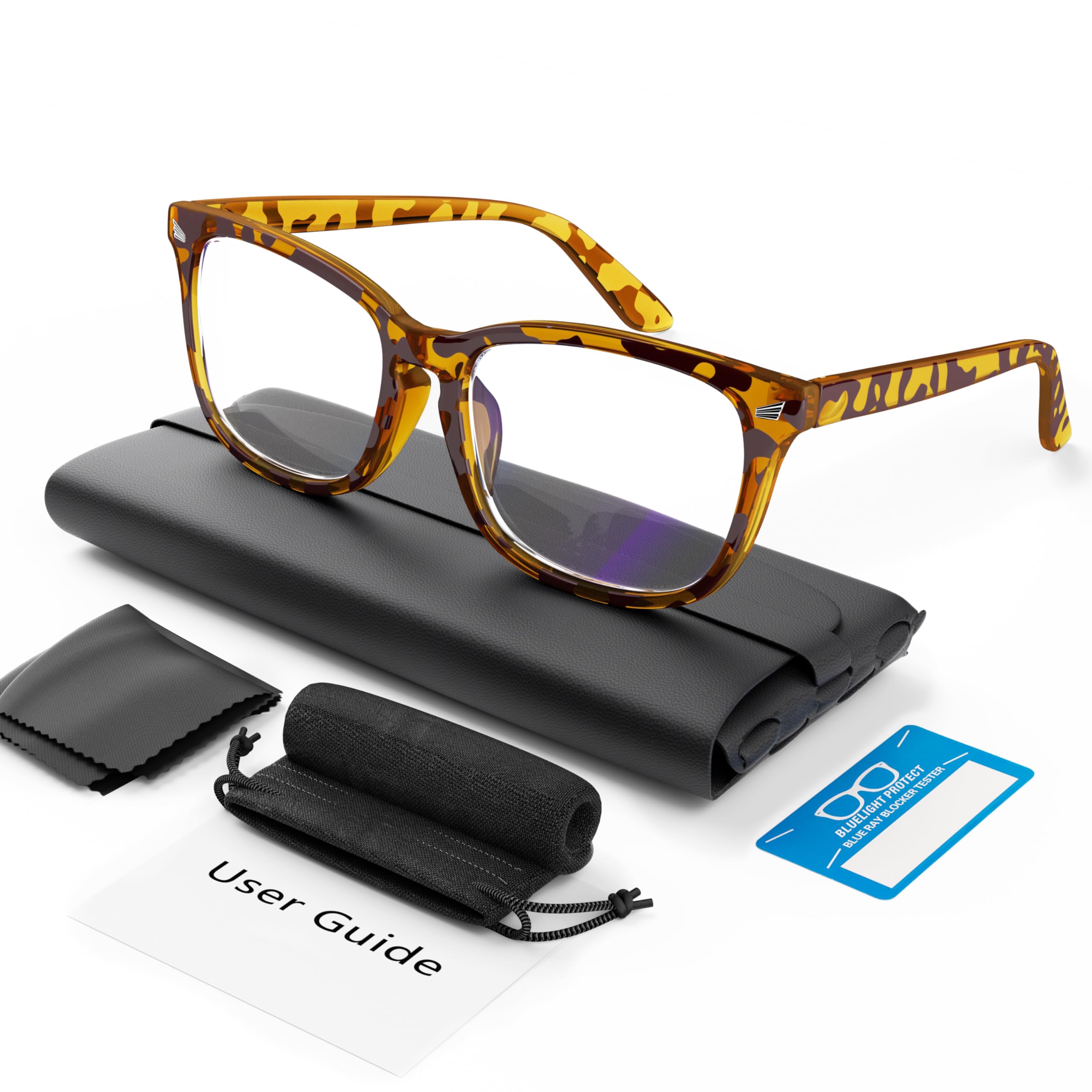 COOLOO Blue Light Blocking Glasses, Gaming Computer Glasses Anti Glare Headache Eyes Strain Glasses with Blue Light Filter, Super Light Weight Fashion