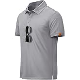 MAGCOMSEN Men's Polo Shirts Short Sleeve Dry Fit Moisture Wicking Golf Polos UPF 50+ Casual Collared T-Shirt