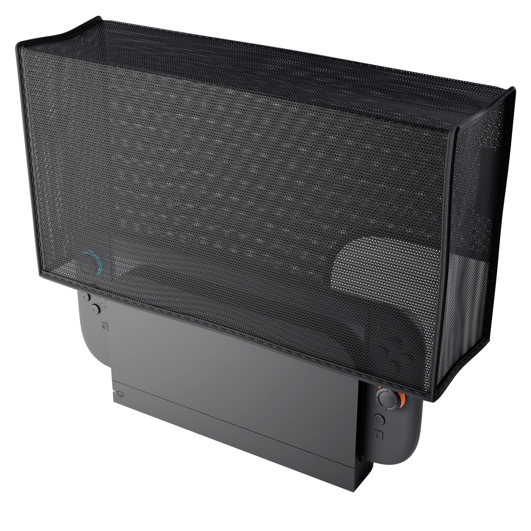 PlayVital Breathable Dust Cover for Nintendo Switch 2, Anti-Scratch Nylon Dust Guard Waterproof Cover Sleeve for Nintendo Switch 2 Console & Charging Dock -Black