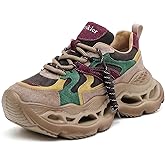 Drikler Women's Chunky Sneakers Stylish and Comfortable Lace-Up Platform Athletic Shoes That Fashion Walking Shoes