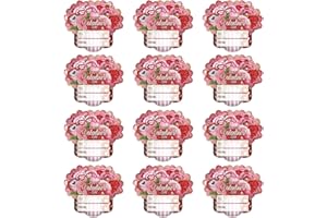 SICOHOME Happy Valentines Day Stickers 36pcs 1.5in Valentines Stickers for Kids Adults Label Stickers Envelope Seal Stickers Valentines Day Party Favors Gift Labels to from Stickers - Rose