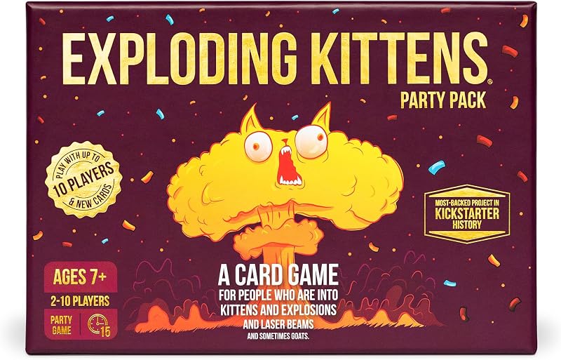 Exploding Kittens Party Pack Brand Exploding Kittens for Up to 10 Players