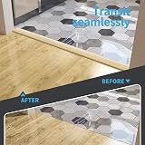 Art3d Self Adhesive Vinyl Floor Transition Strip 4 ft Aspen Yellow 1.57in view 3