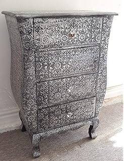 Chaandi Kar Embossed Metal 8 Drawer Chest Drawers Amazon Co Uk