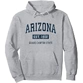 Arizona Vintage Athletic Sports Design Navy Print Pullover Hoodie