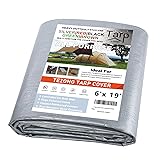 Tarps Heavy Duty Waterproof 6x20ft,TEZONG 12Mil
