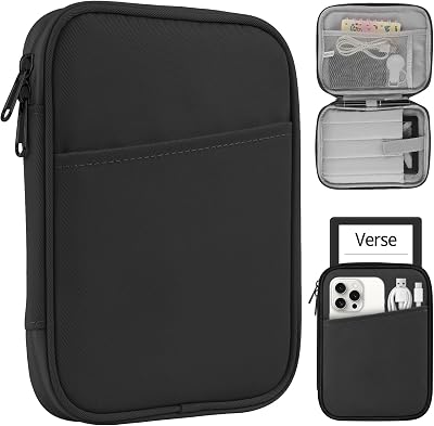 HoYiXi Universal Sleeve Bag 6-7in E-Reader Cover Black Anti-Drop Protection