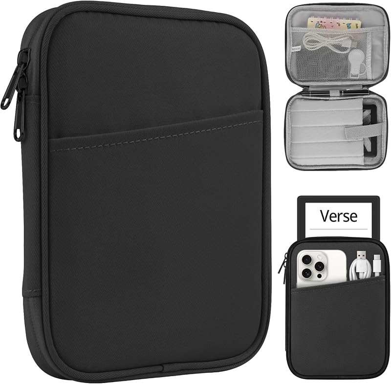 HoYiXi Universal Sleeve Bag 6-7in E-Reader Cover Black Anti-Drop Protection