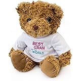 NEW - BEST GRAN IN THE WORLD - Teddy Bear - Cute And Cuddly - Gift Present Birthday Xmas
