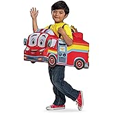 Disguise Bo 3D Vehicle Ride-On Costume, Official Firebuds Toddler Dress Up Accessory, Up to Size 6
