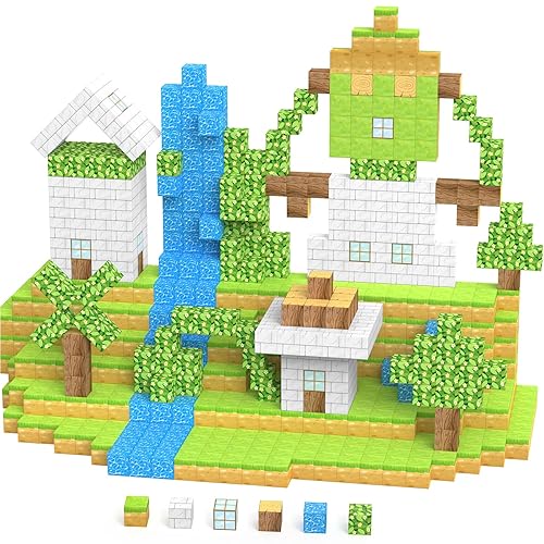 Magnetic Building Blocks - 48 Piece Set, STEM Montessori Sensory Toys for Toddlers, Block Toys for Boys & Girls Aged 3 Birthday Present for Kids Ages 4 5 6 7 8 9