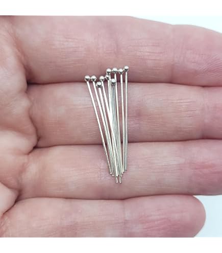 Sterling Silver Eye Pins & Head Pins for sale