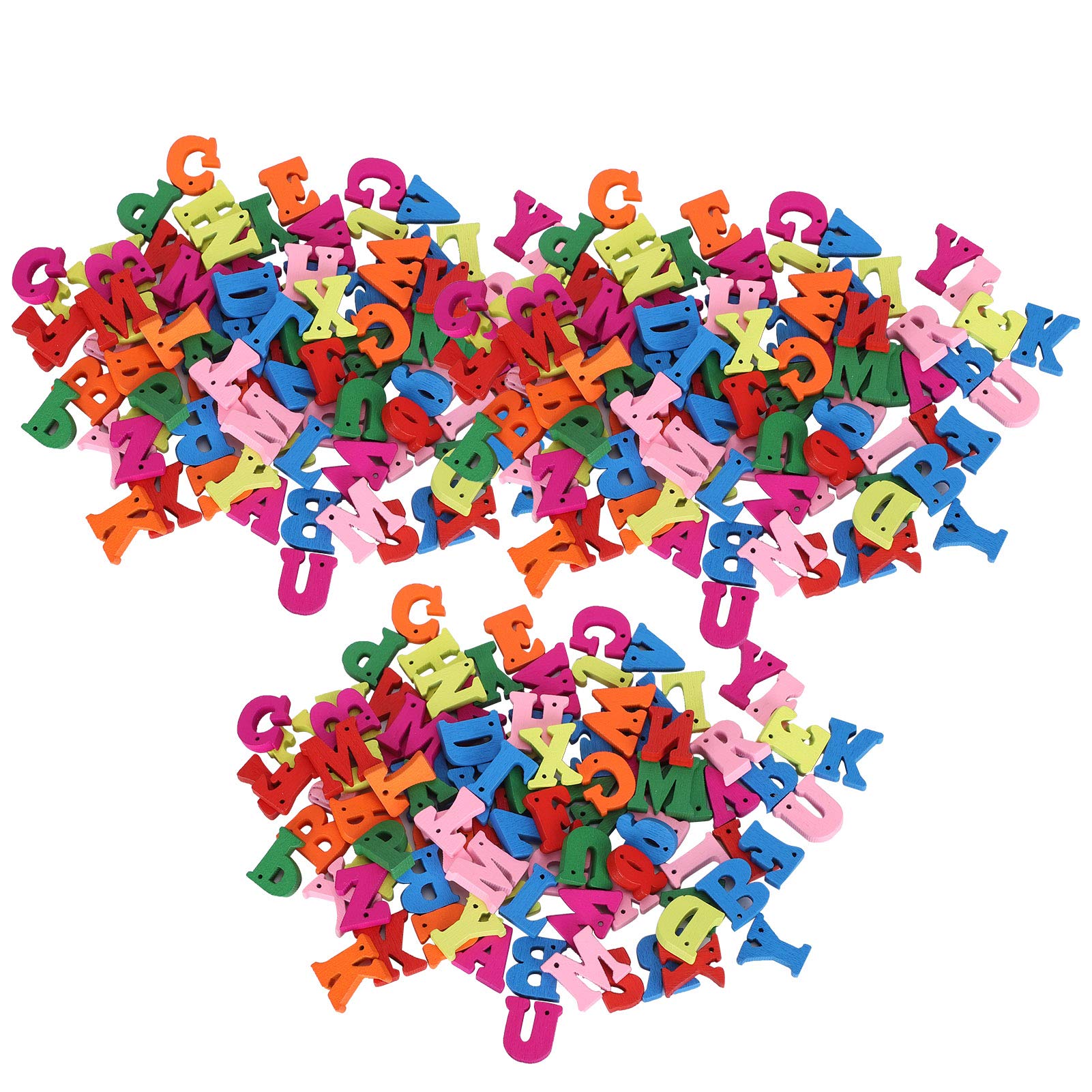 300 Colorful Wooden Letters Buttons, Mini Air Humidifier Craft for Sewing, Scrapbooking DIY
